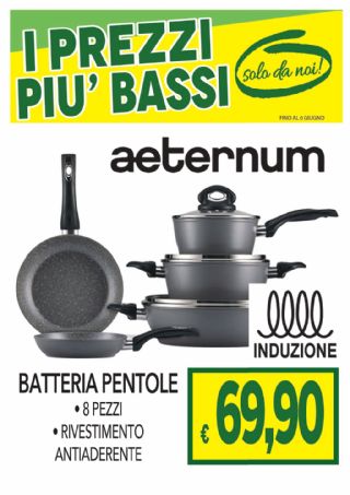 BATTERIA PENTOLE AETERNUM 8PZ